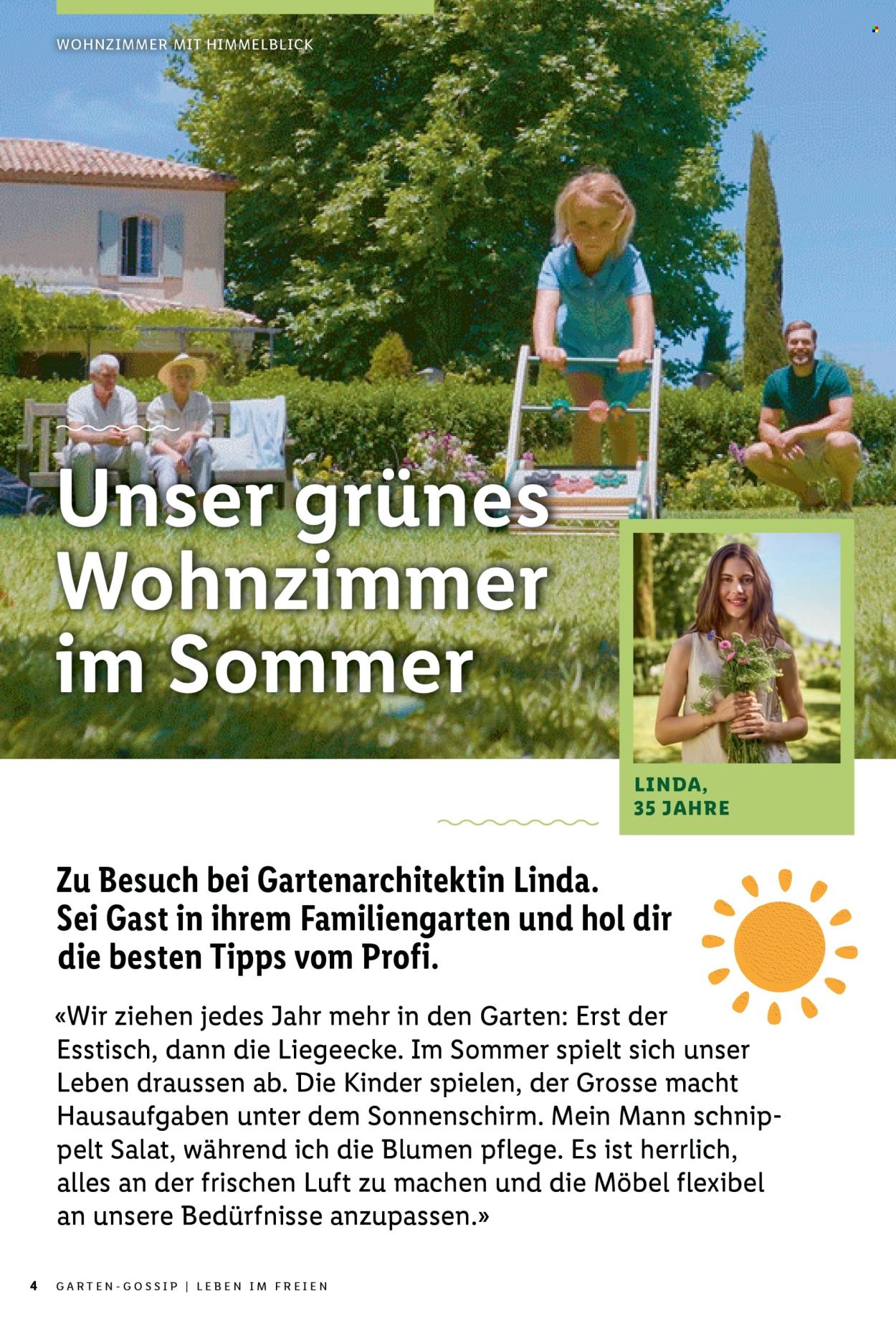Catalogue Lidl. Page 4.