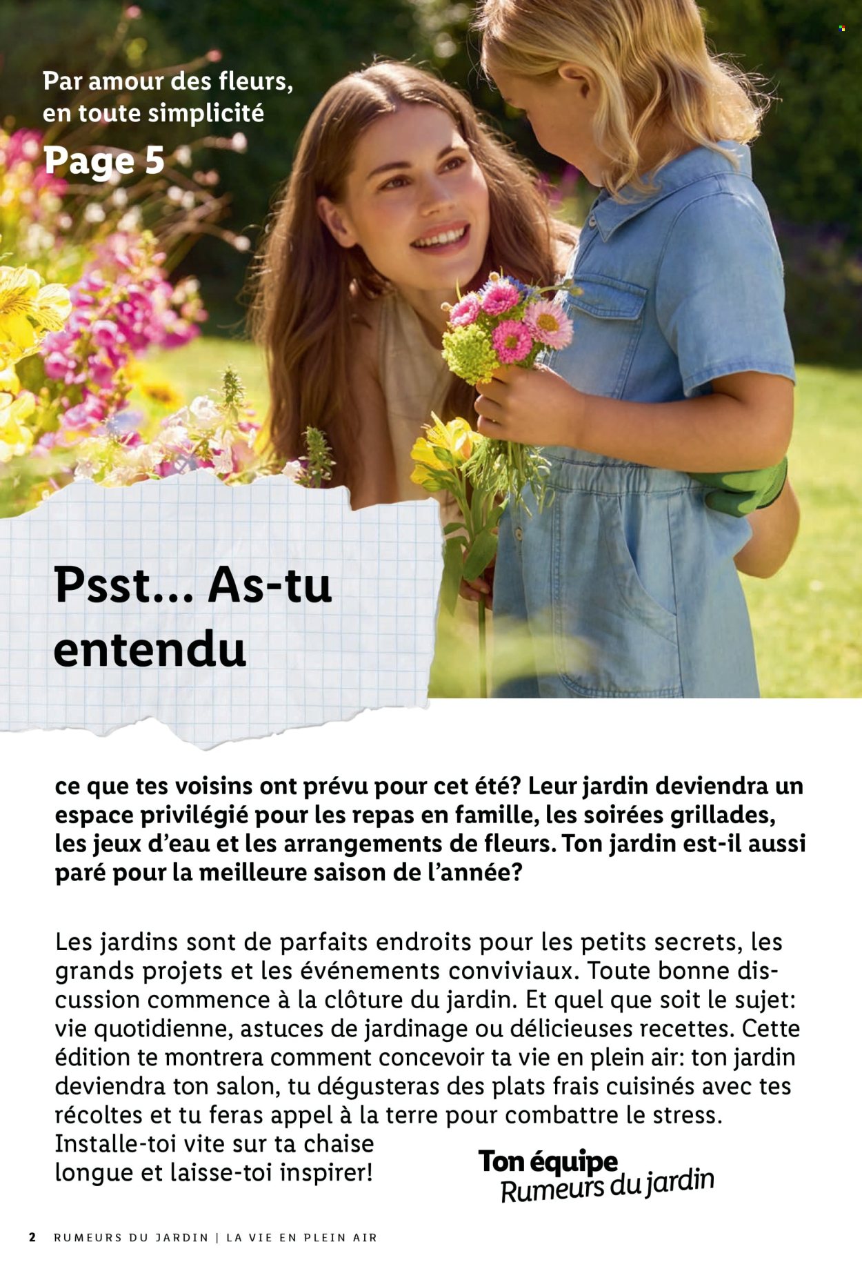 Catalogue Lidl. Page 2.