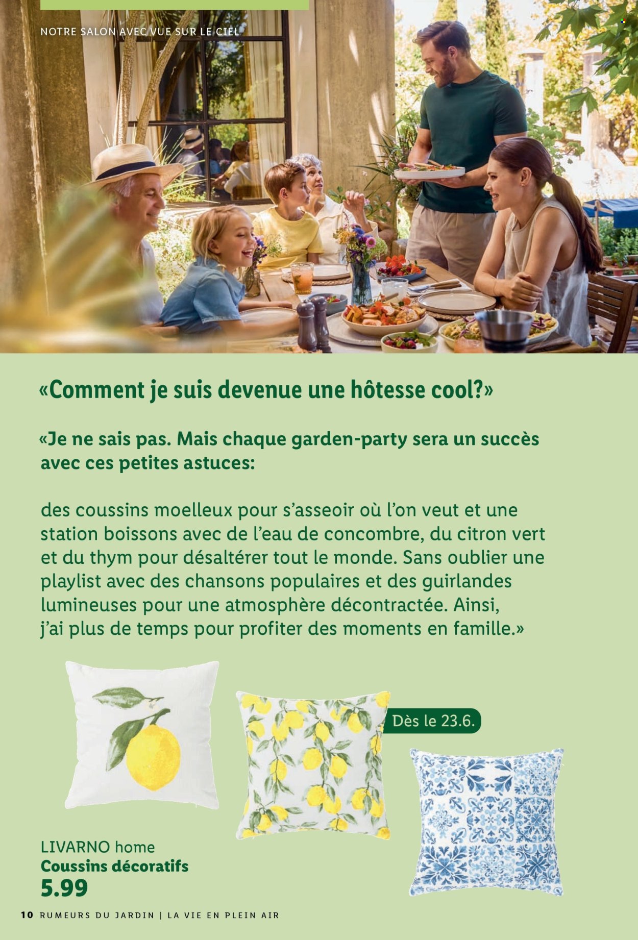Catalogue Lidl. Page 10.