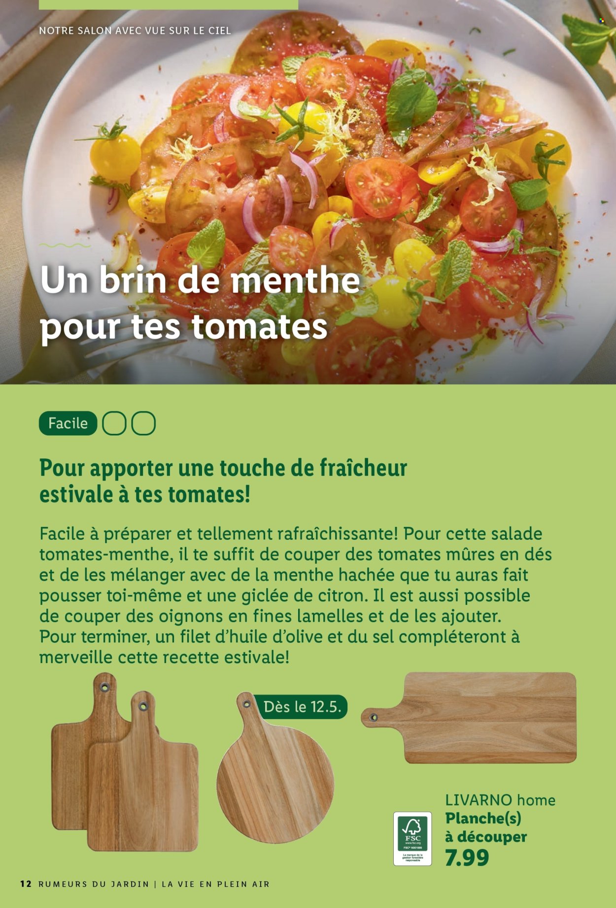 Catalogue Lidl. Page 12.