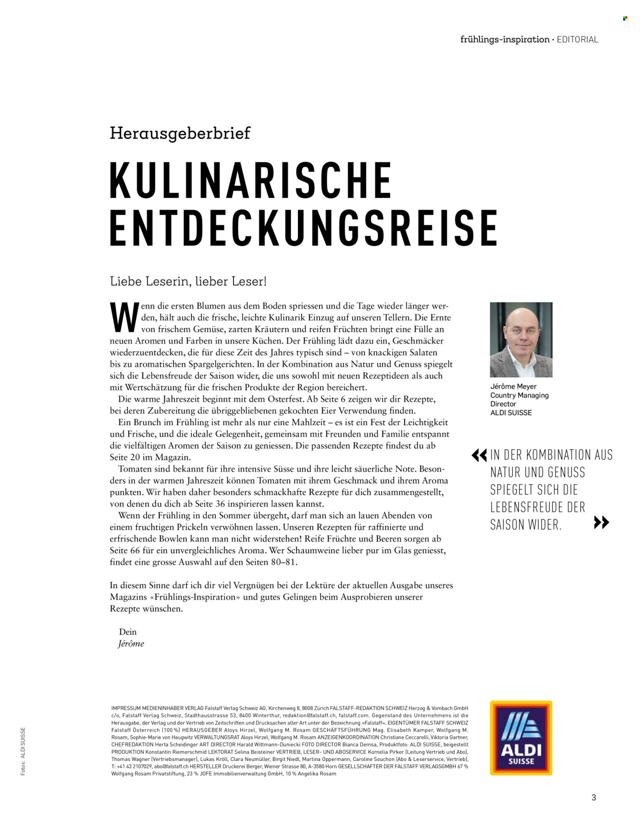 Catalogue Aldi. Page 3.