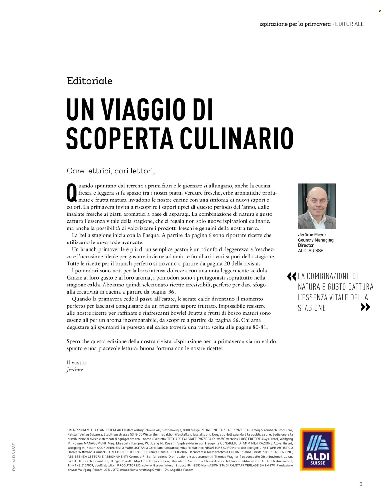 Catalogue Aldi. Page 3.