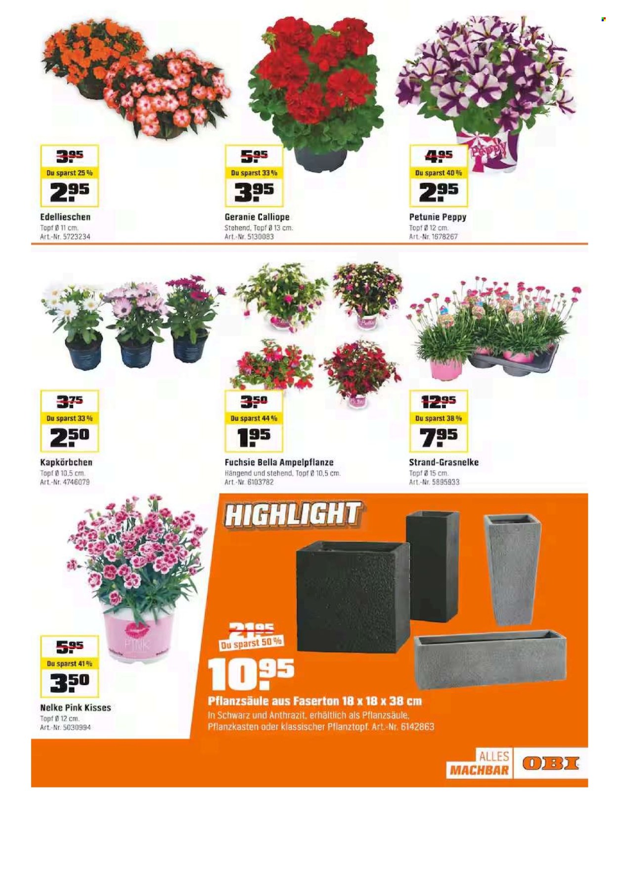 Catalogue OBI - 28.4.2025 - 10.5.2025. Page 3.