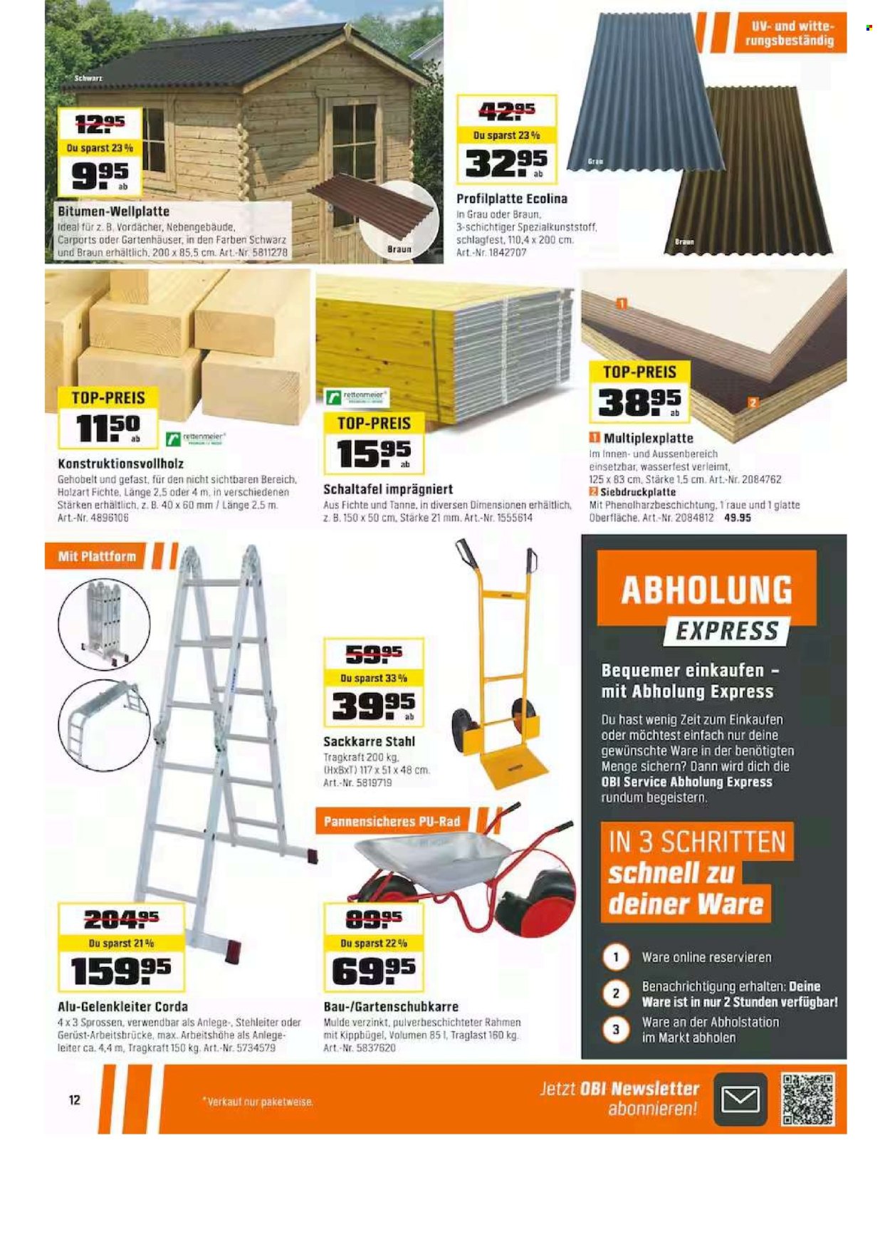 Catalogue OBI - 28.4.2025 - 10.5.2025. Page 12.