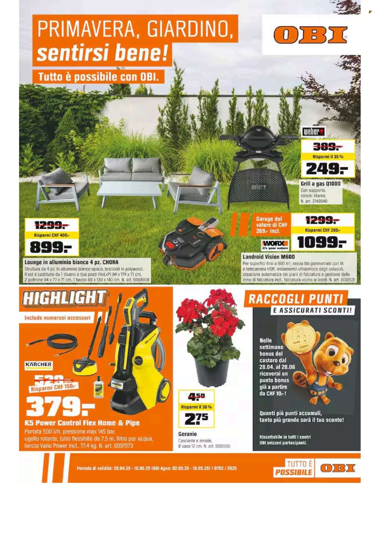 Catalogue OBI - 28.4.2025 - 10.5.2025. Page 3.