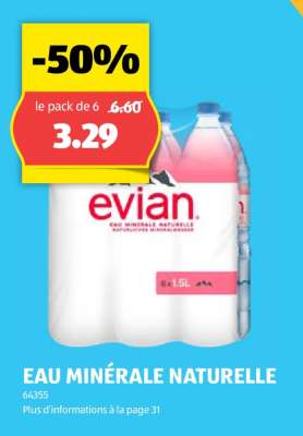 Evian Eau Minérale Naturelle