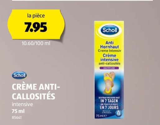 Scholl CRÈME ANTI-CALLOSITÉS
