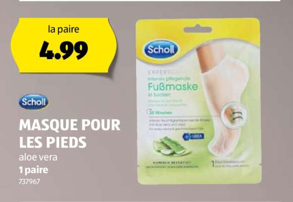 Scholl Masque pour les pieds
