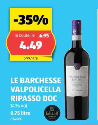 LE BARCHESE VALPOLICELLA RIPASSO DOC