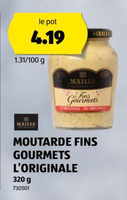 MOUTARDE FINS GOURMETS L'ORIGINALE