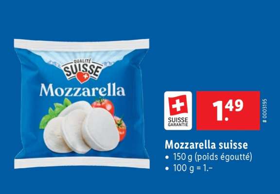 Mozzarella suisse