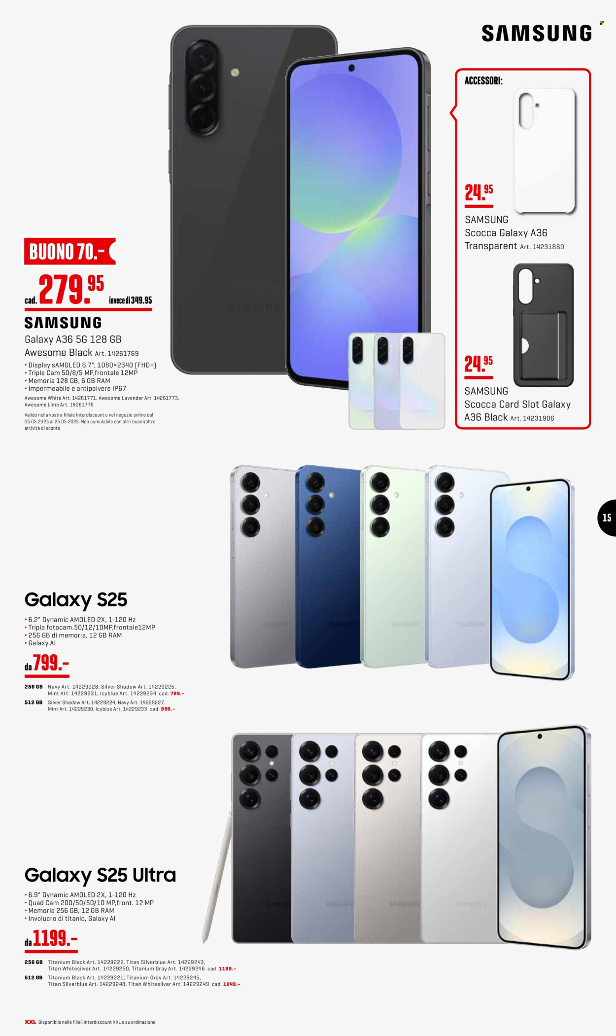 Catalogue Interdiscount - 5.5.2025 - 25.5.2025. Page 15.