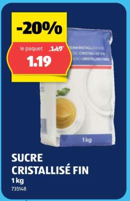 SUCRE CRISTALLISÉ FIN