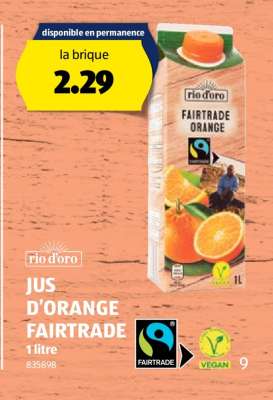JUS D'ORANGE FAIRTRADE
