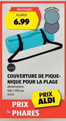 COUVERTURE DE PIQUE-NIQUE POUR LA PLAGE