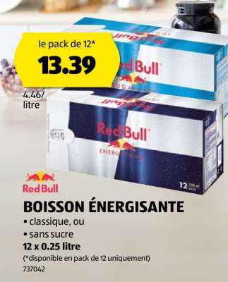 Red Bull BOISSON ÉNERGISANTE