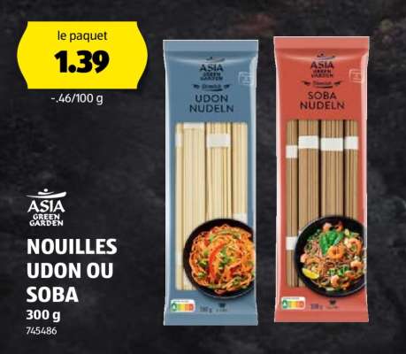 ASIA GREEN GARDEN NOUILLES UDON OU SOBA