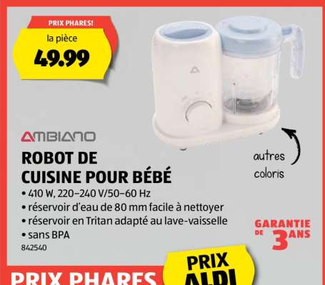 Robot de cuisine pour bébé