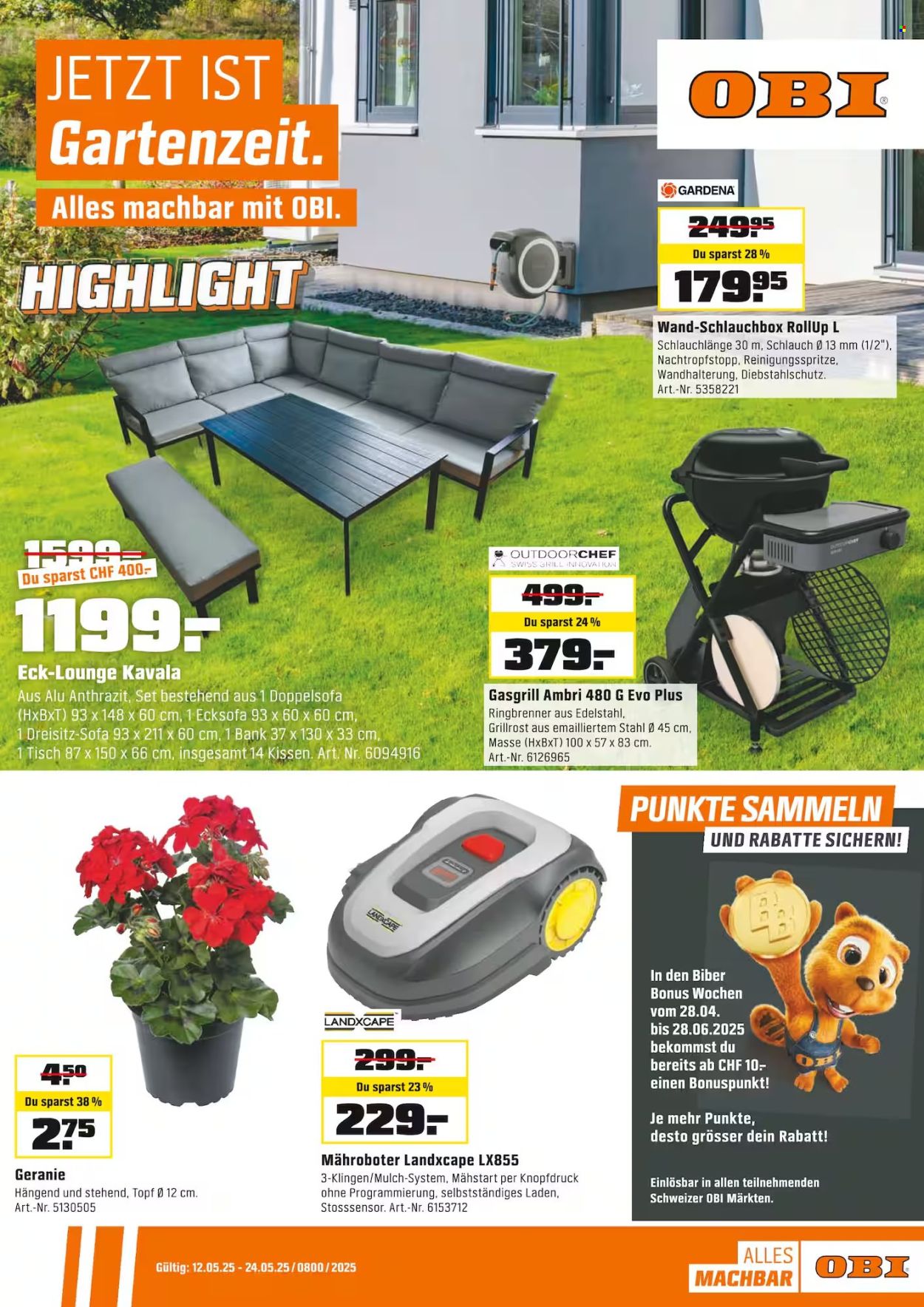 Catalogue OBI - 11.5.2025 - 24.5.2025. Page 1.