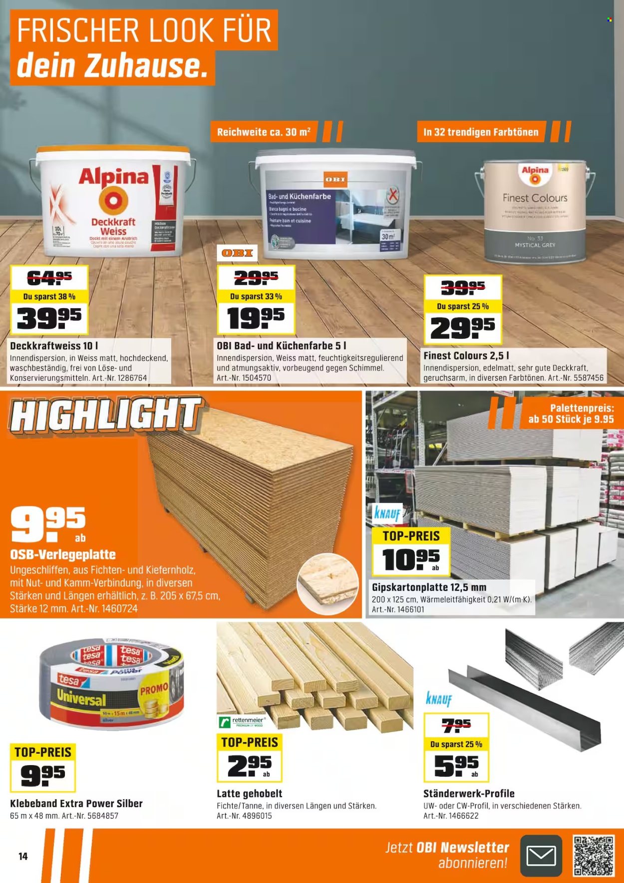 Catalogue OBI - 11.5.2025 - 24.5.2025. Page 14.