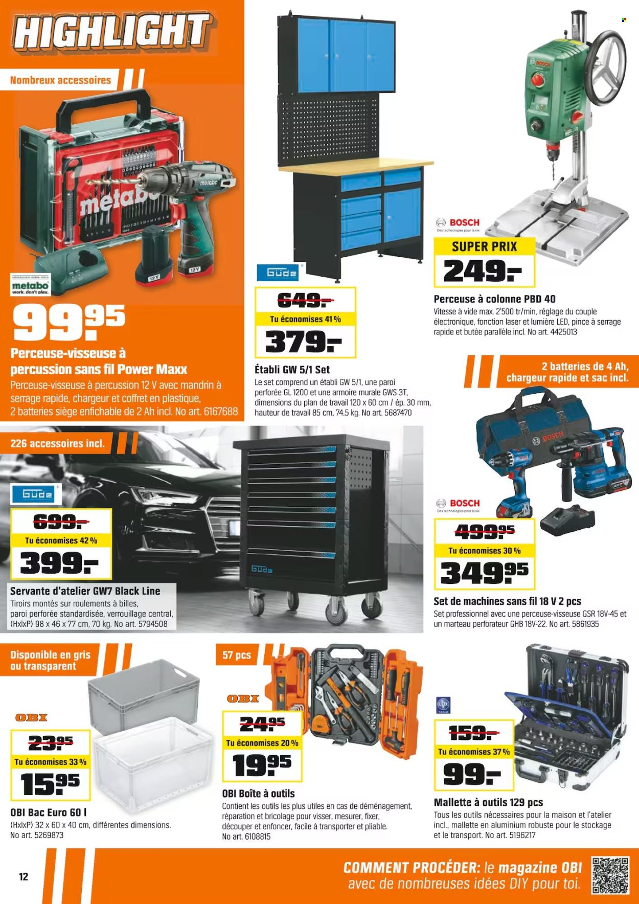 Catalogue OBI - 11.5.2025 - 24.5.2025. Page 12.