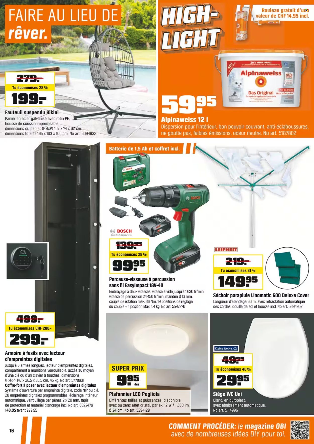 Catalogue OBI - 11.5.2025 - 24.5.2025. Page 16.