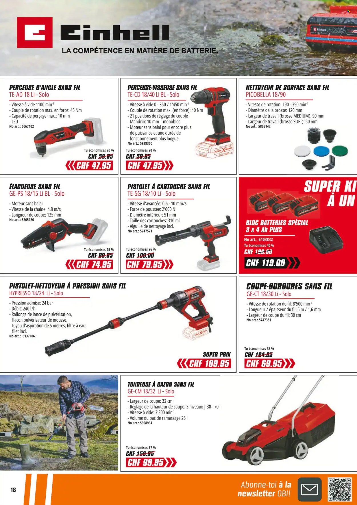 Catalogue OBI - 11.5.2025 - 24.5.2025. Page 18.