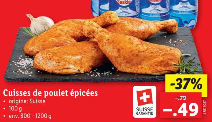 Cuisses de poulet épicées