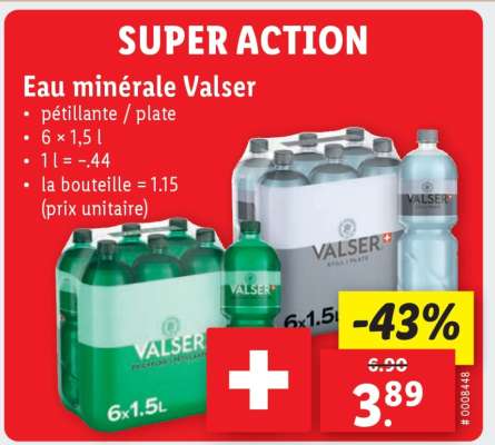 Eau minérale Valser
