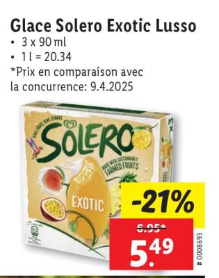Glace Solero Exotic Lusso