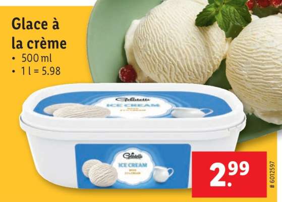 Glace à la crème