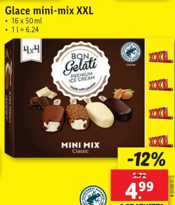 Glace mini-mix XXL