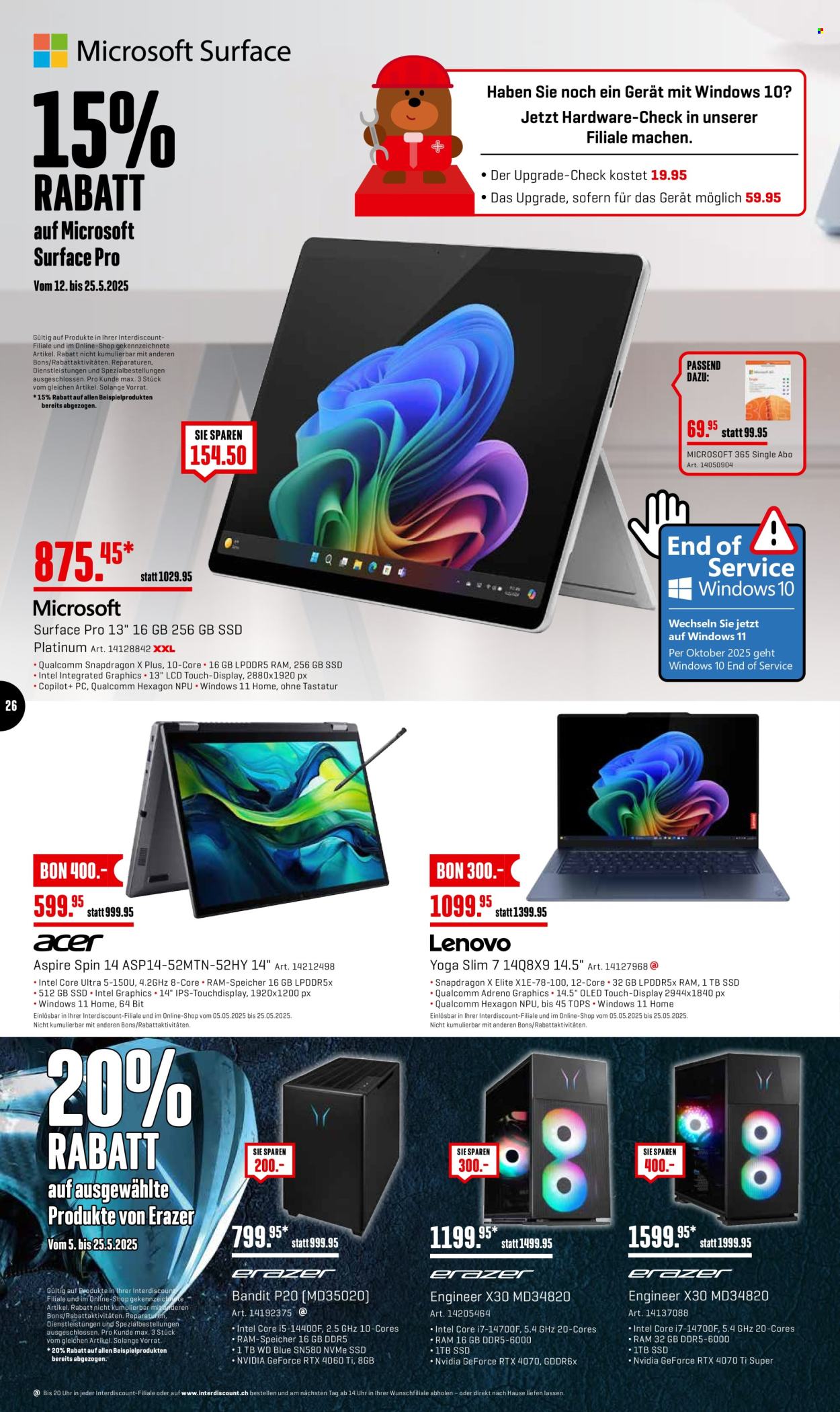 Catalogue Interdiscount - 12.5.2025 - 25.5.2025. Page 26.