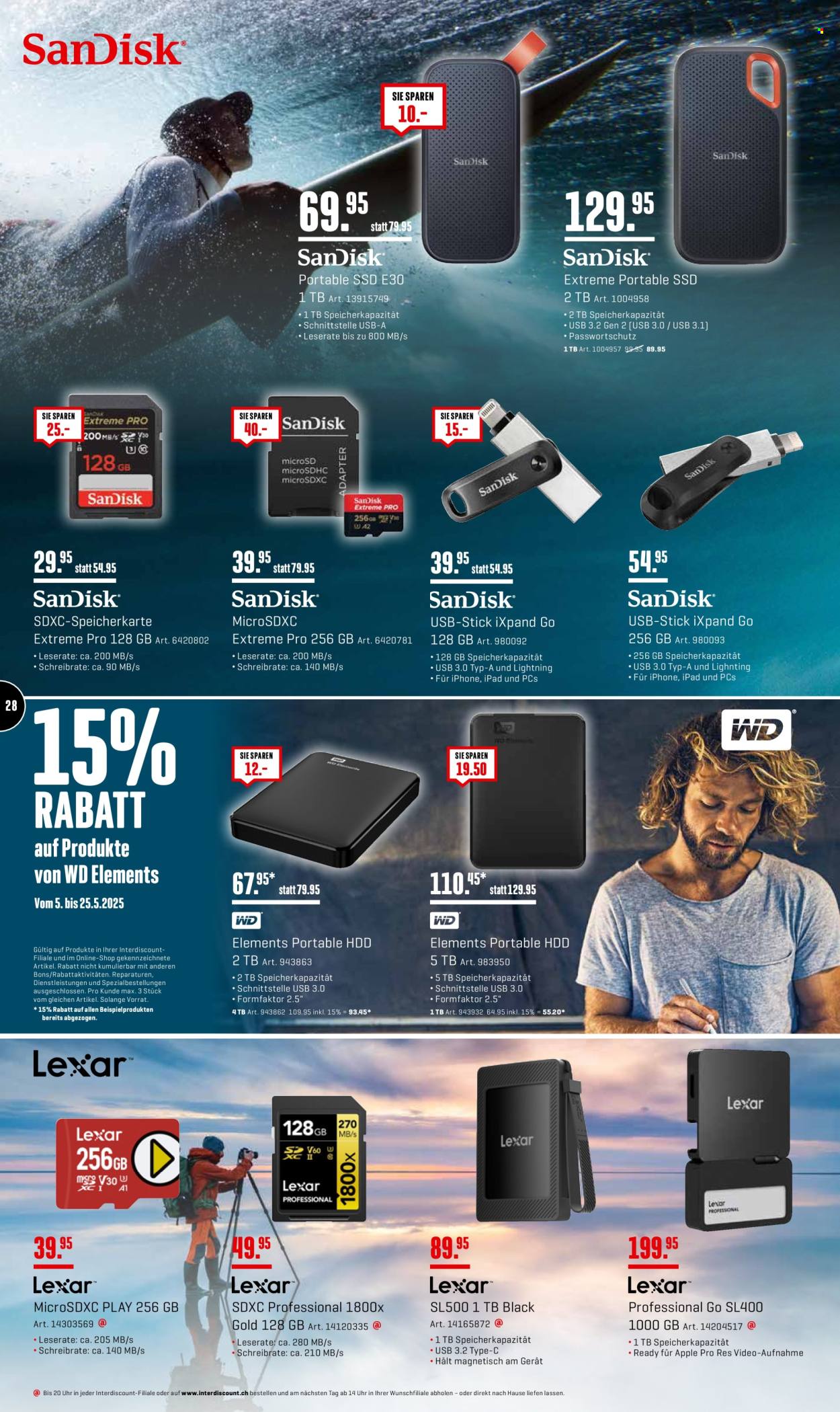 Catalogue Interdiscount - 12.5.2025 - 25.5.2025. Page 28.