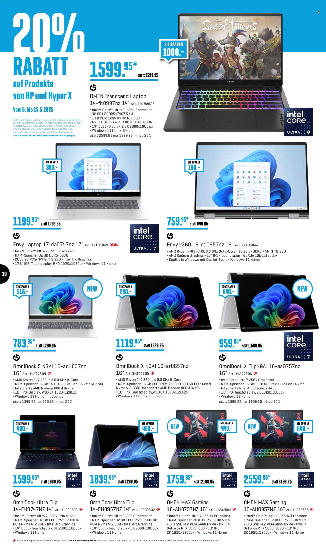 Catalogue Interdiscount - 12.5.2025 - 25.5.2025. Page 30.