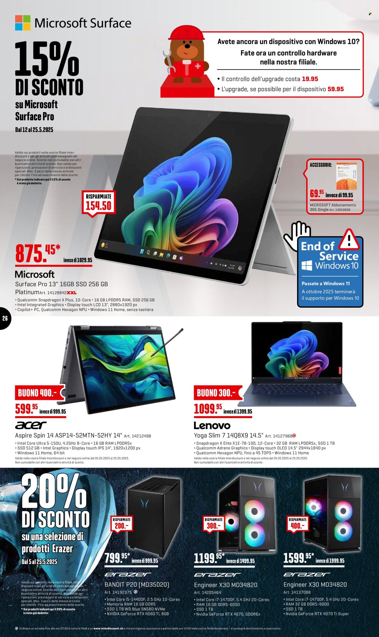 Catalogue Interdiscount - 12.5.2025 - 25.5.2025. Page 26.