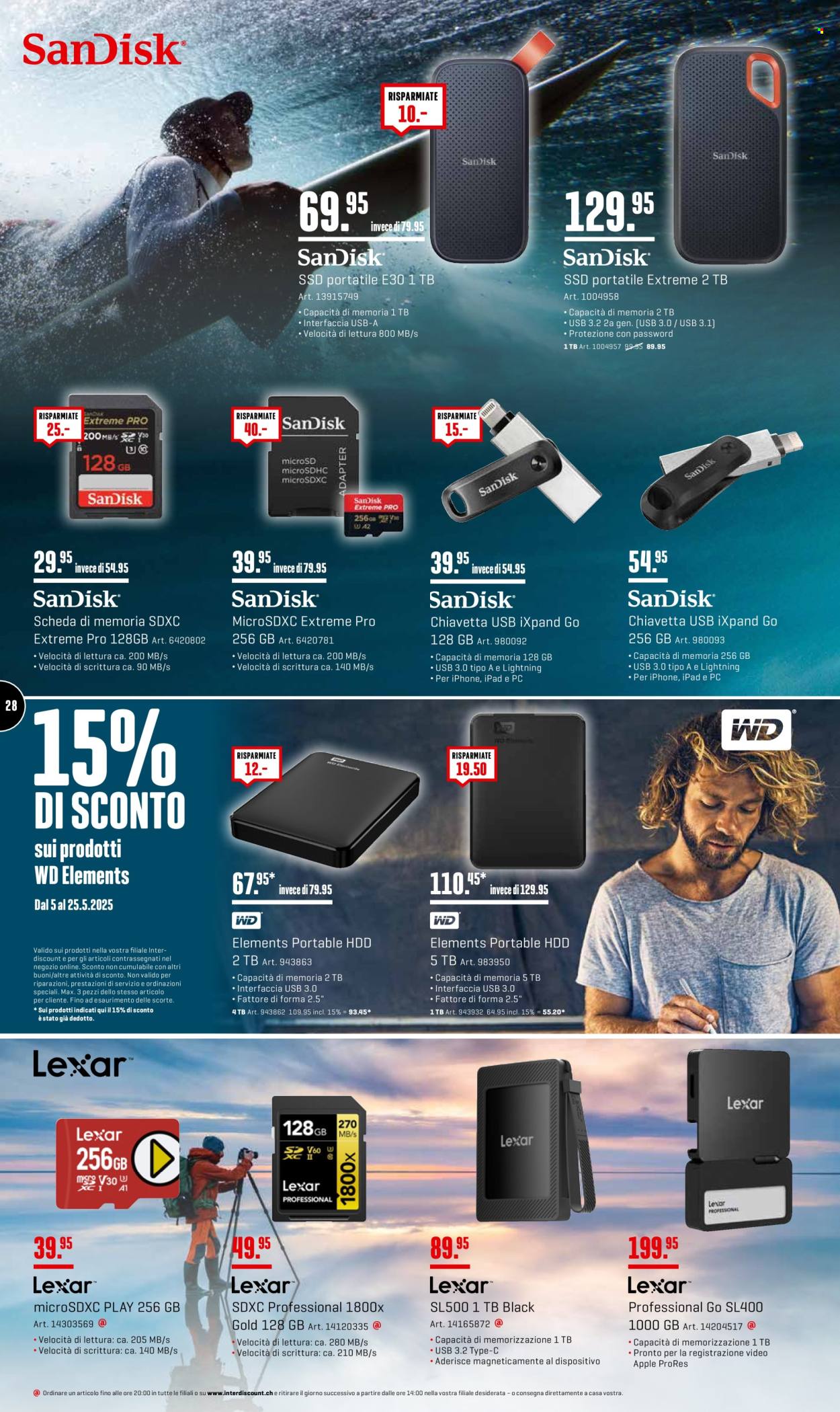 Catalogue Interdiscount - 12.5.2025 - 25.5.2025. Page 28.