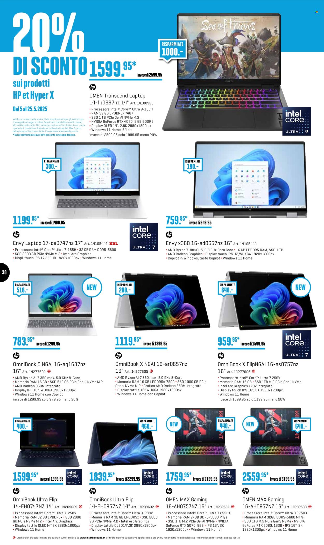 Catalogue Interdiscount - 12.5.2025 - 25.5.2025. Page 30.
