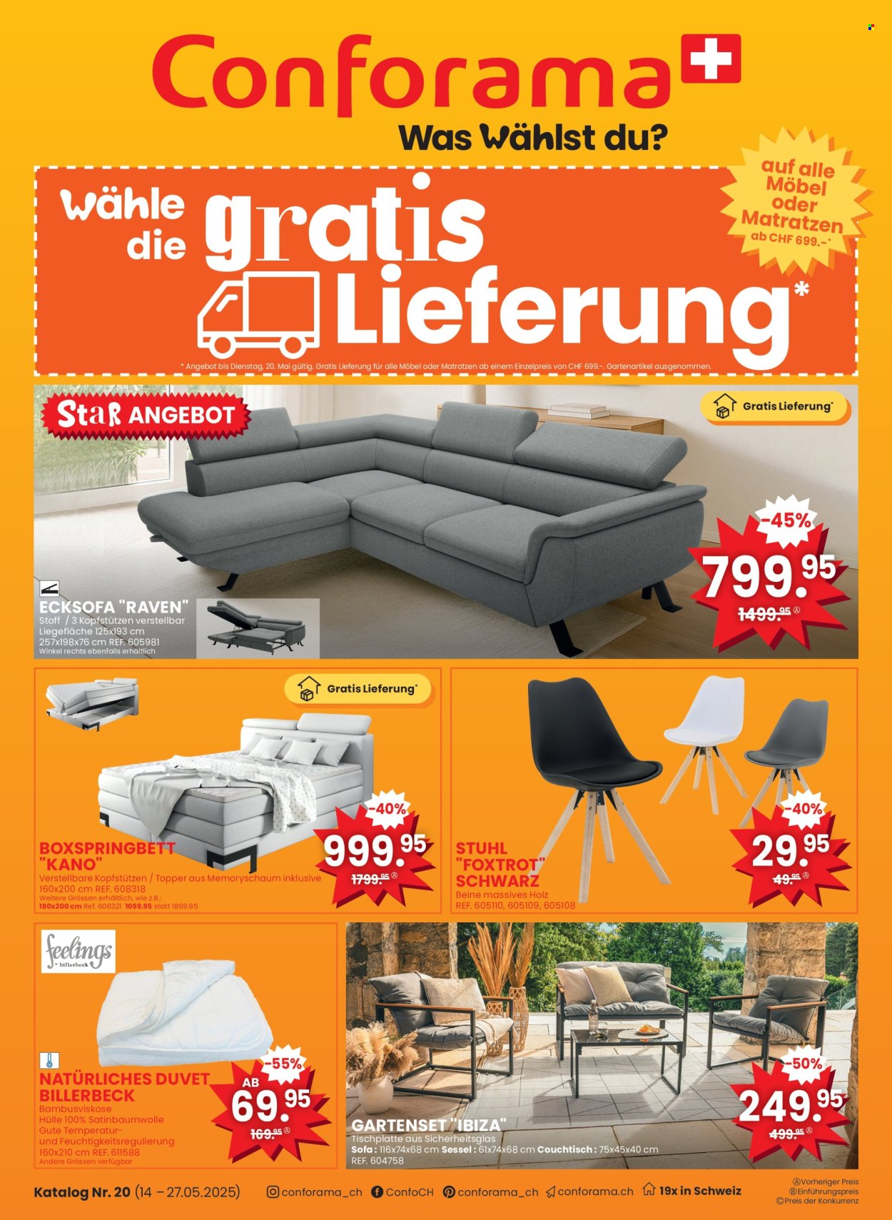 Catalogue Conforama - 14.5.2025 - 27.5.2025. Page 1.