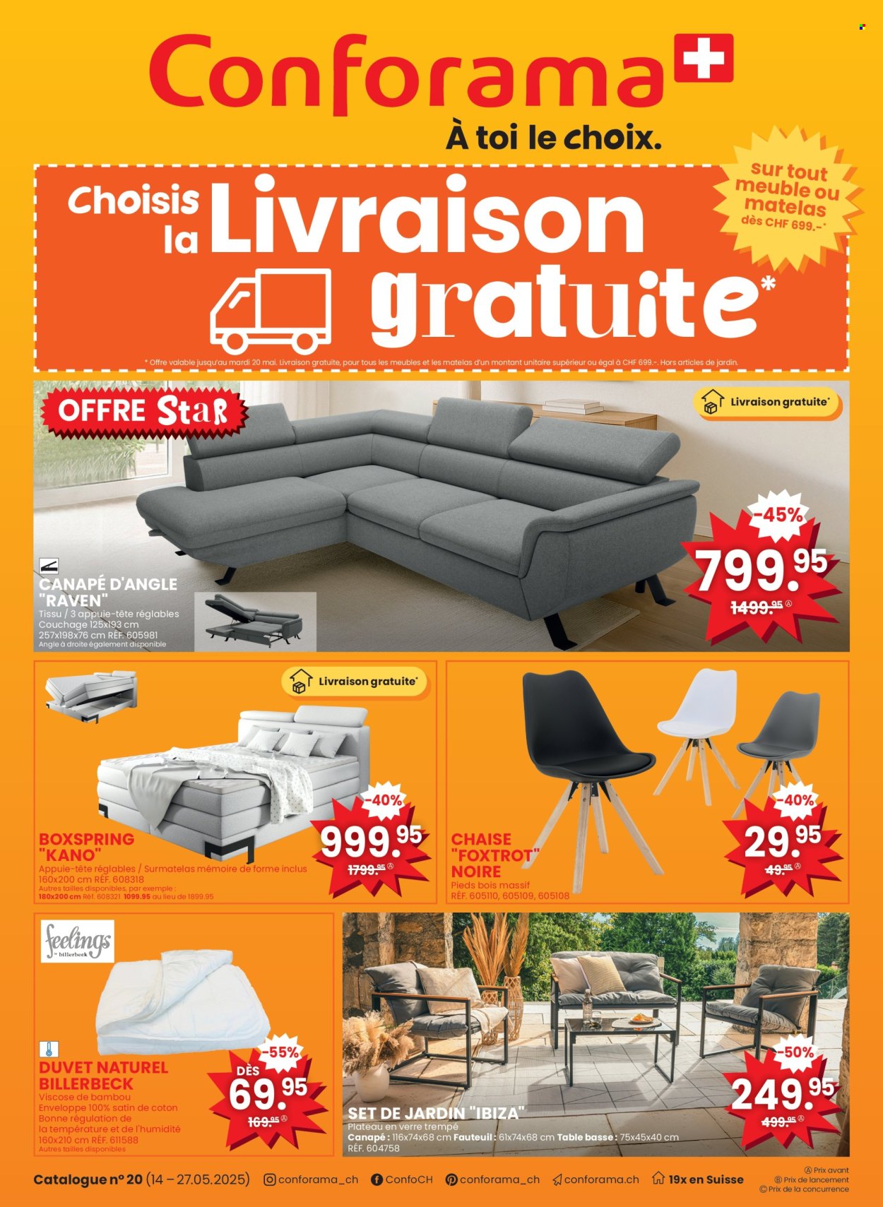 Catalogue Conforama - 14.5.2025 - 27.5.2025. Page 1.