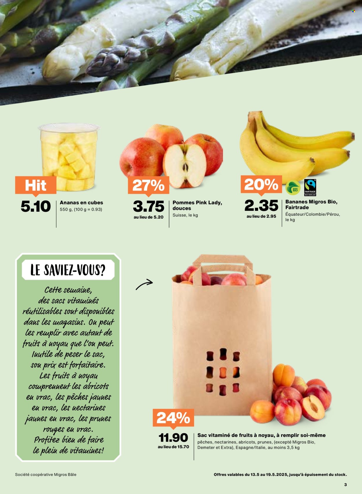 Catalogue Migros - 13.5.2025 - 19.5.2025. Page 3.