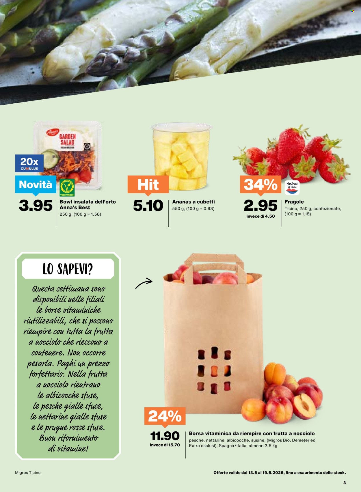 Catalogue Migros - 13.5.2025 - 19.5.2025. Page 3.