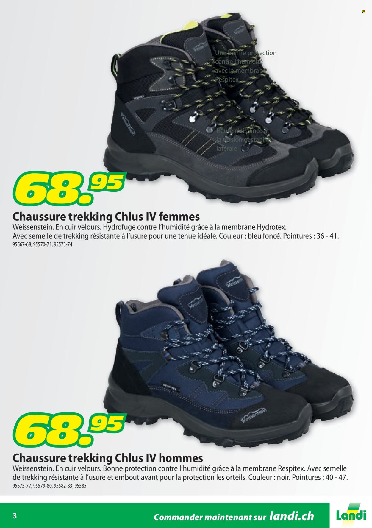 Catalogue Landi. Page 3.