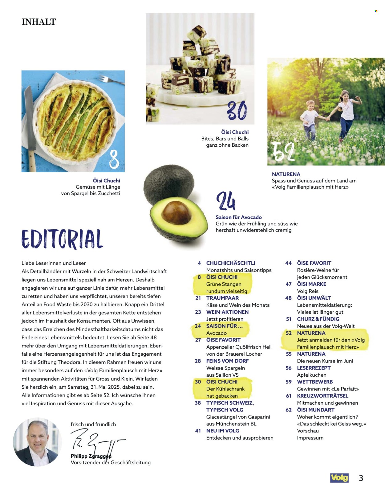 Catalogue Volg - 1.5.2025 - 31.5.2025. Page 3.