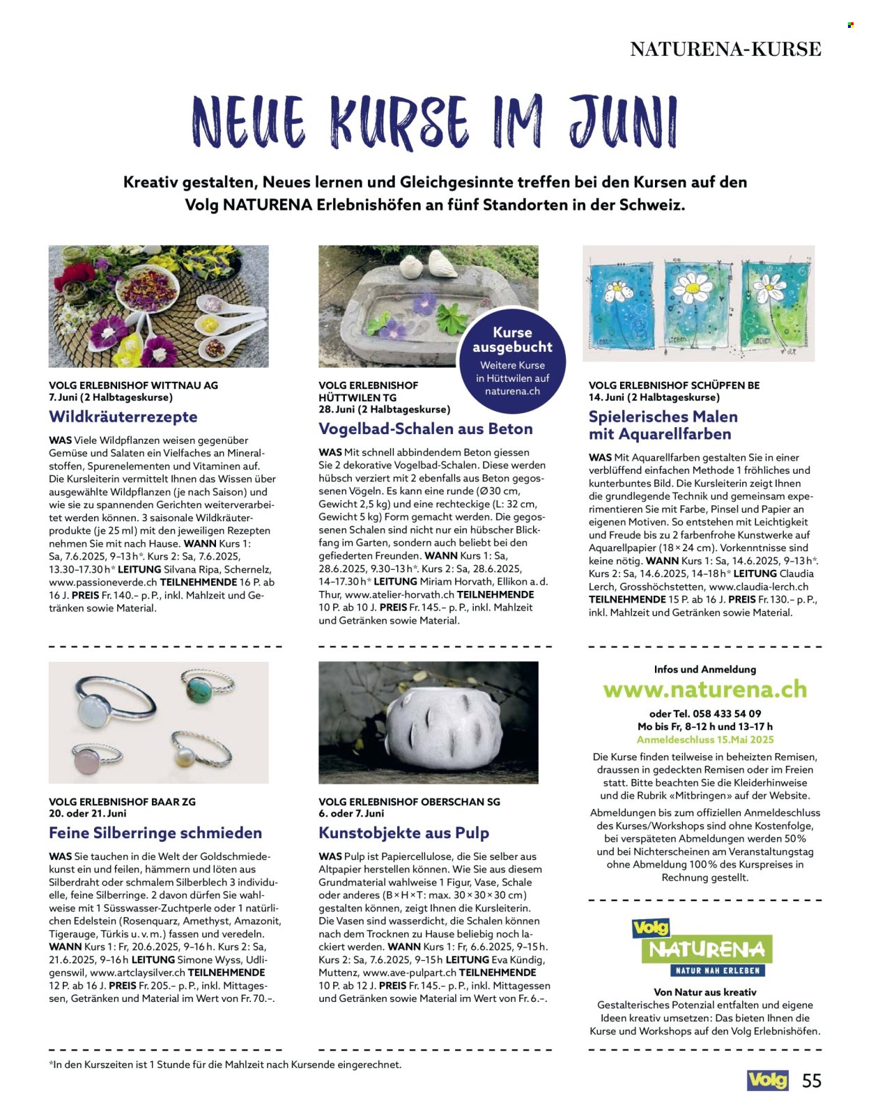 Catalogue Volg - 1.5.2025 - 31.5.2025. Page 55.