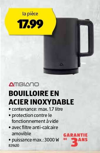 Bouilloire en acier inoxydable