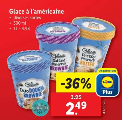 Glace à l’américaine