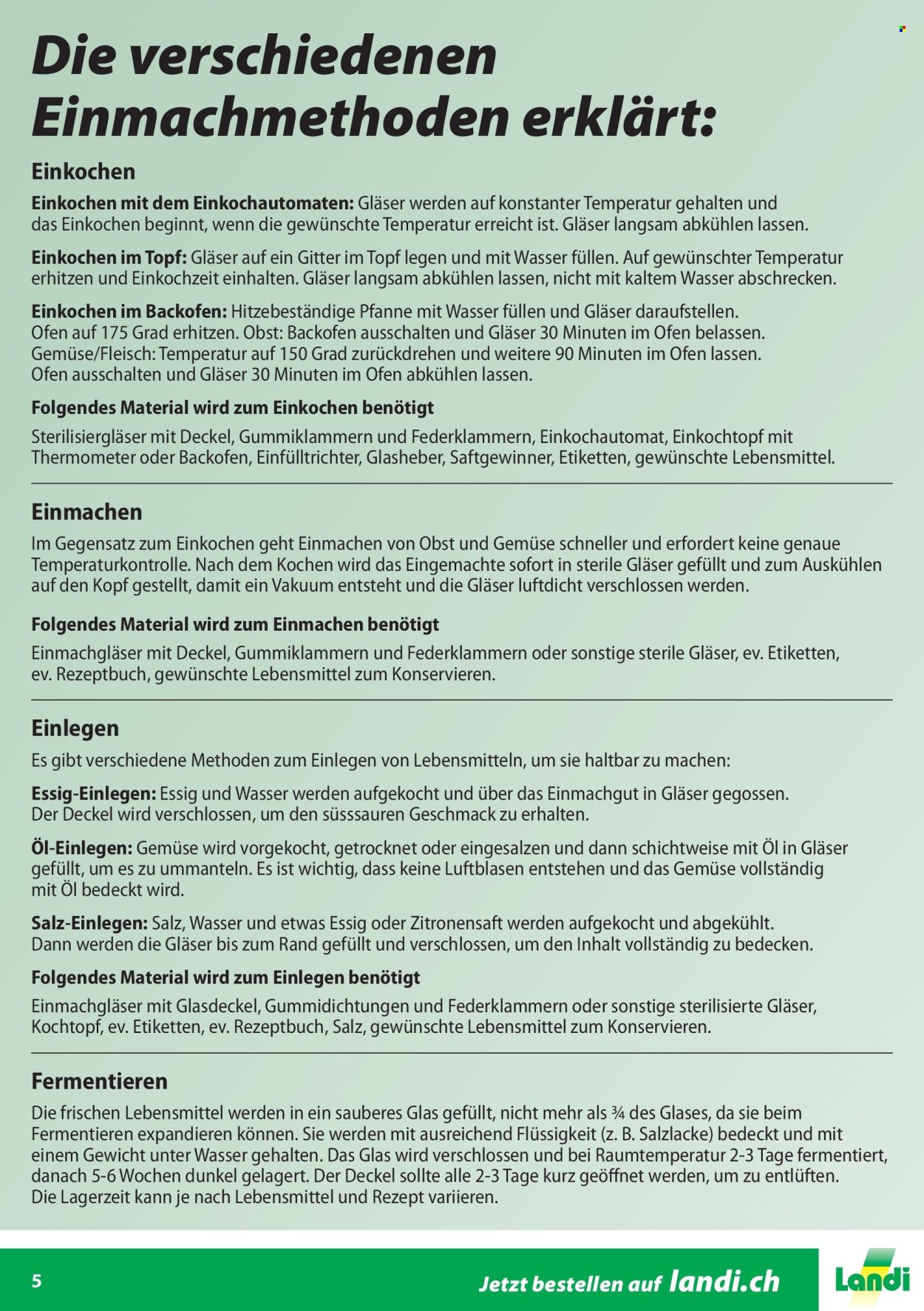 Catalogue Landi. Page 5. Page 5