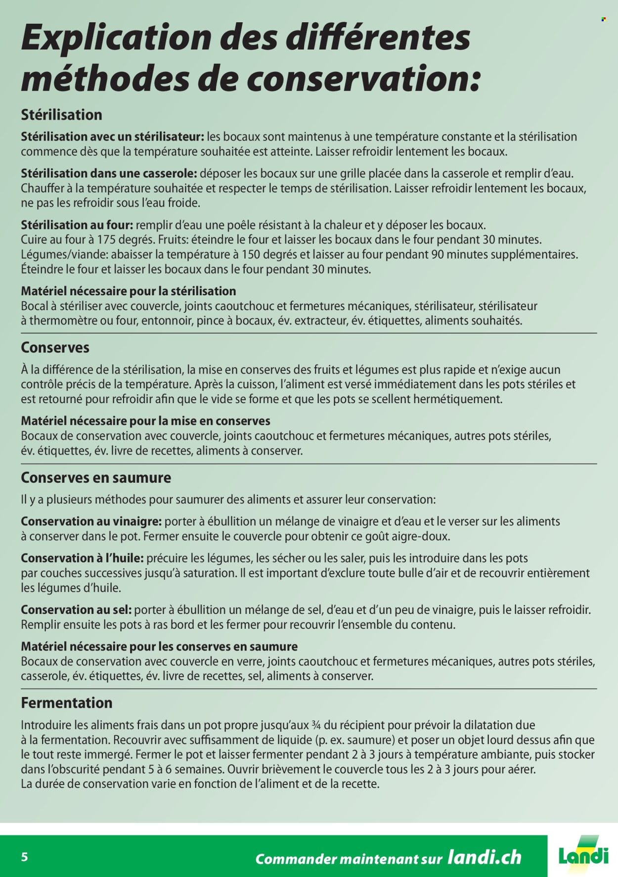 Catalogue Landi. Page 5. Page 5