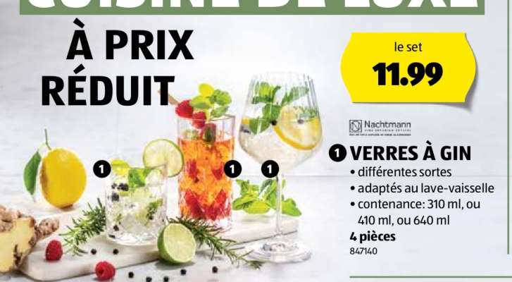 VERRES À GIN